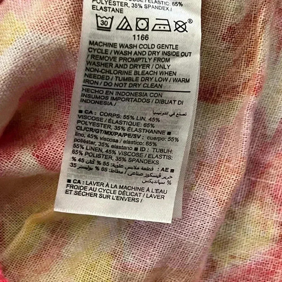 Old Navy Woman’s Linen Floral Too Size Medium - Picture 5 of 5